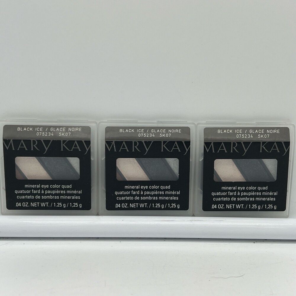 Mary Kay® Mineral Eye Color Quad BLACK ICE *LOT OF 3* NEW